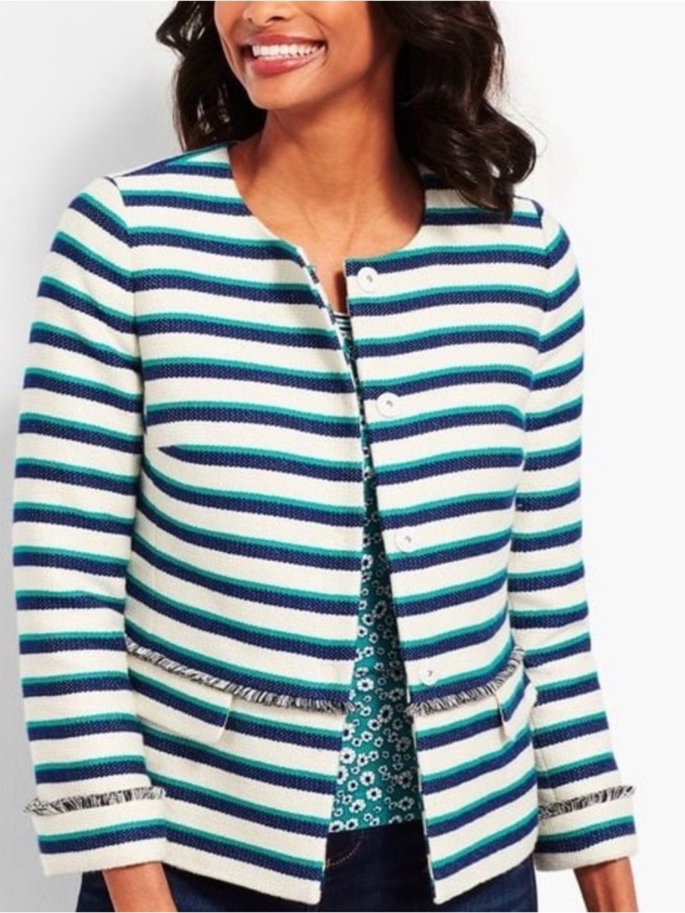 Talbots Striped Blazer
